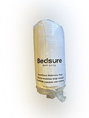 BEDSURE FULL SIZE MATTRESS PAD, WHITE, NEW IN BOX
